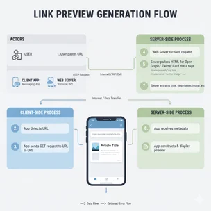 Link preview generation and the automatic requests it can trigger